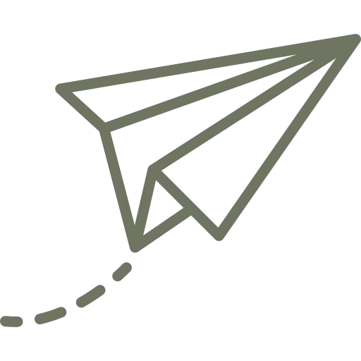 Pictogramme d'un avion en papier